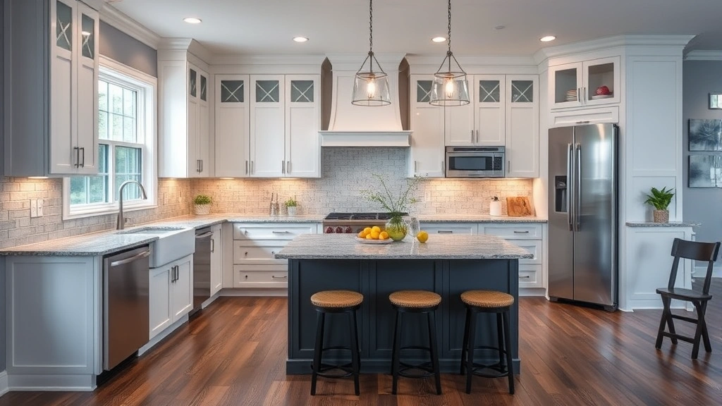 Kitchen Remodeling in Knightdale, NC with modern design and elegant finishes.