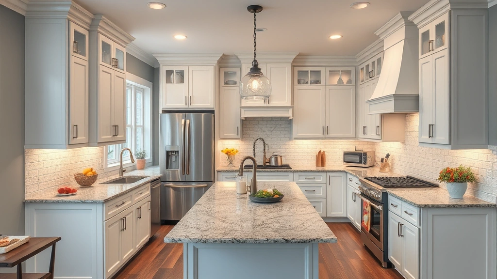 Kitchen Remodeling in Garner, NC with modern cabinets and stylish countertops.