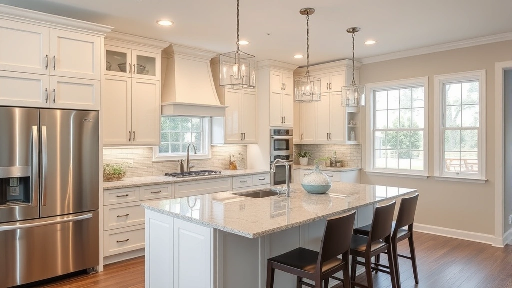 Kitchen Remodeling in Willow Spring, NC with modern design and upgraded appliances.