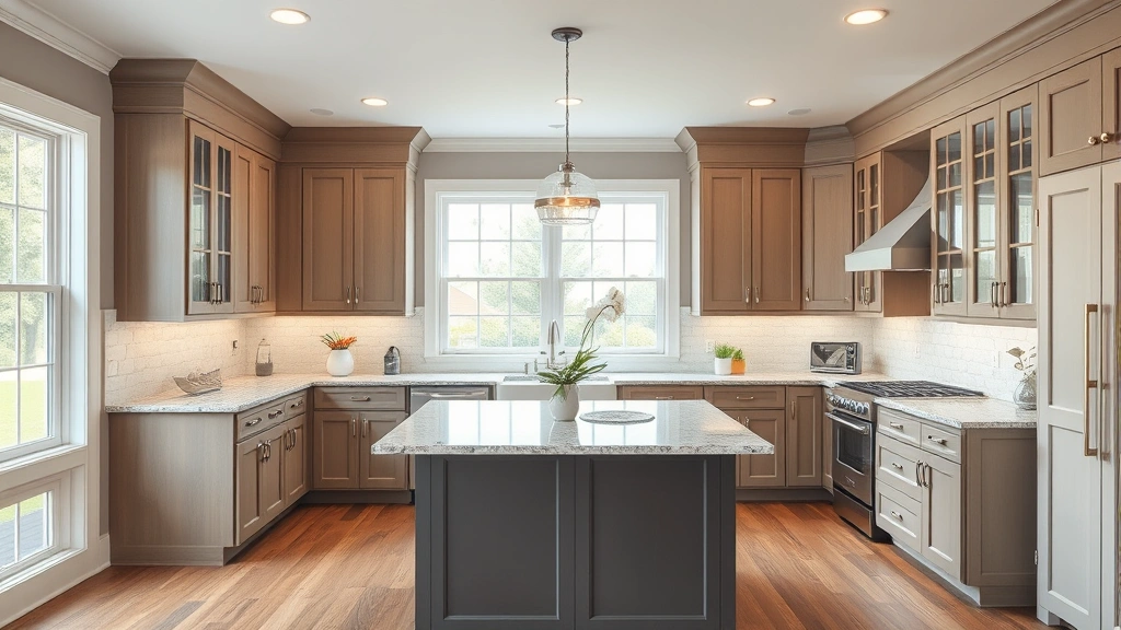 Kitchen Remodeling in Four Oaks, NC with modern design and updated appliances.