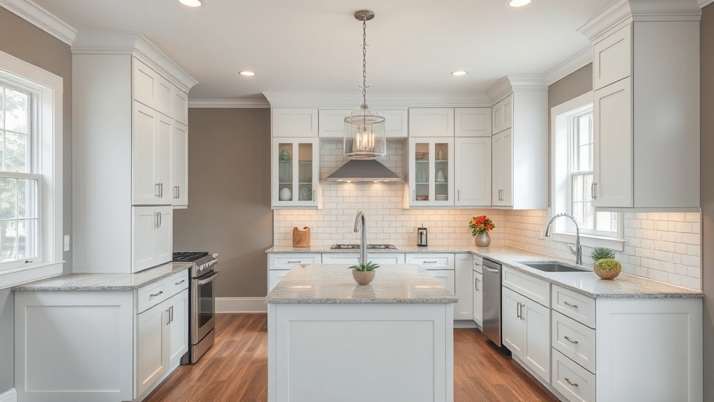 Kitchen Remodeling in Wake Forest, NC with modern appliances and stylish design elements.