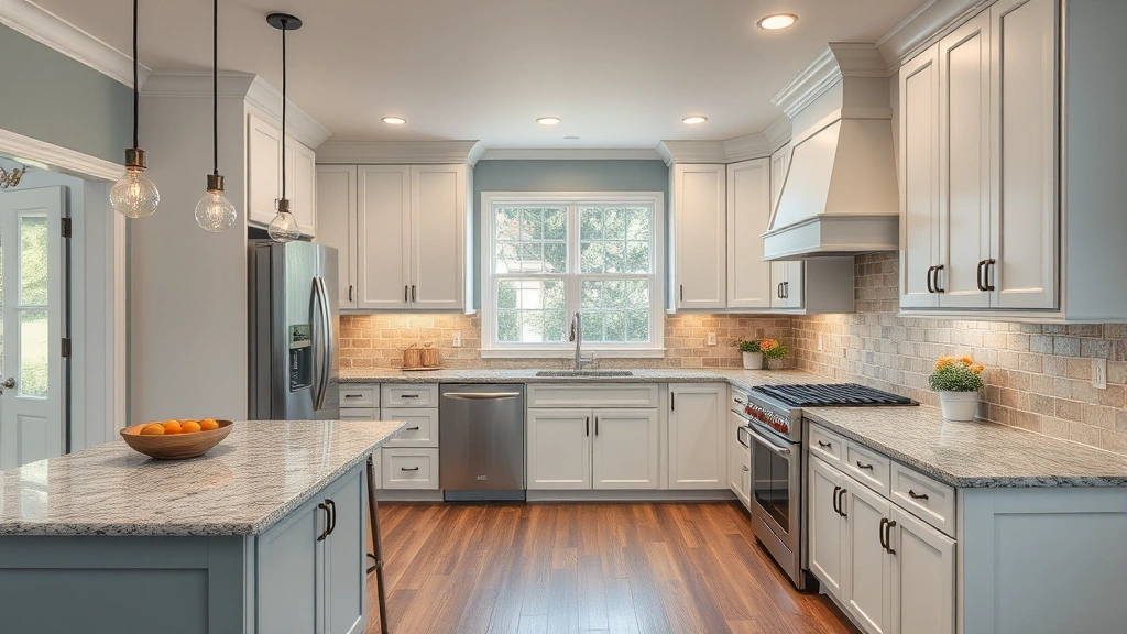 Kitchen Remodeling in Pittsboro, NC showcasing modern design and updated appliances.
