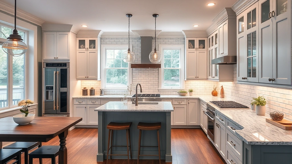 Kitchen Remodeling in Hillsborough, NC showcasing modern design and elegant finishes.