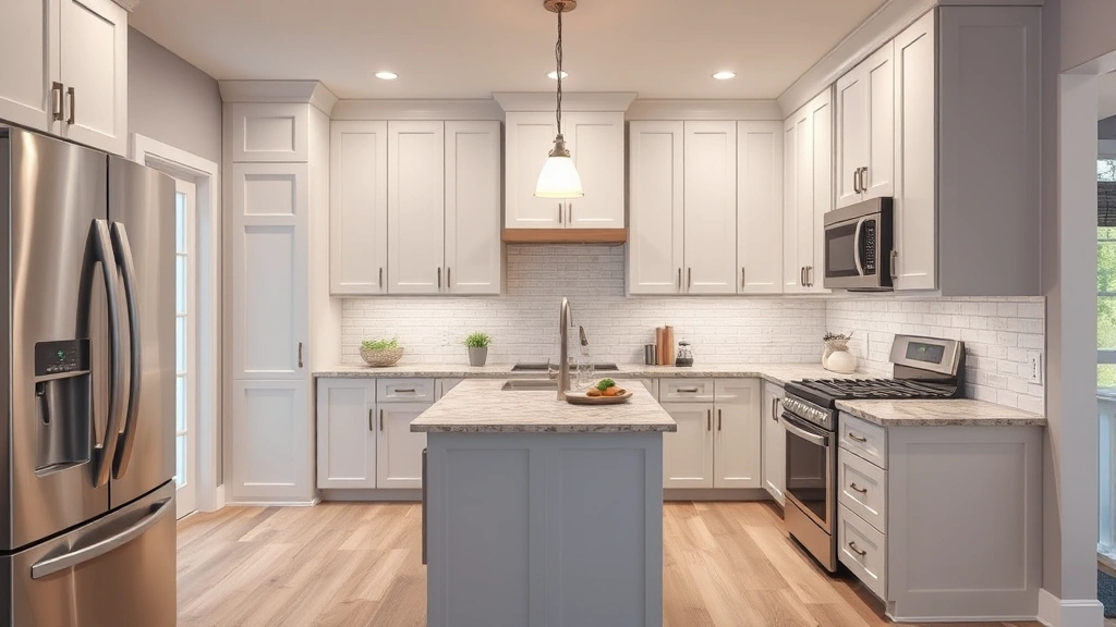 Kitchen Remodeling in Micro, NC featuring modern cabinets and sleek countertops.