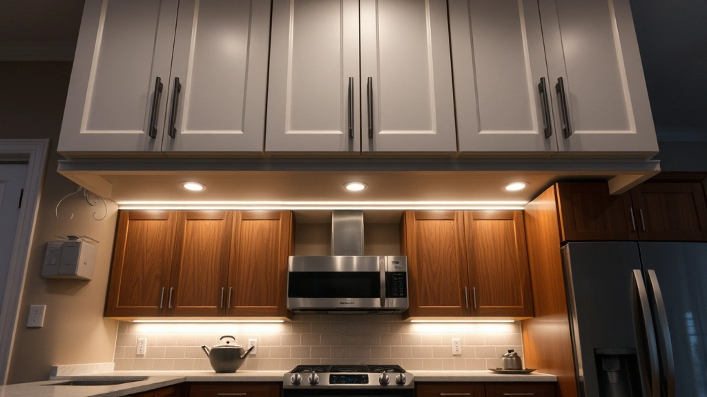Under-Cabinet Lighting Installation projects in Apex NC showcasing modern kitchen designs and bright lighting solutions
