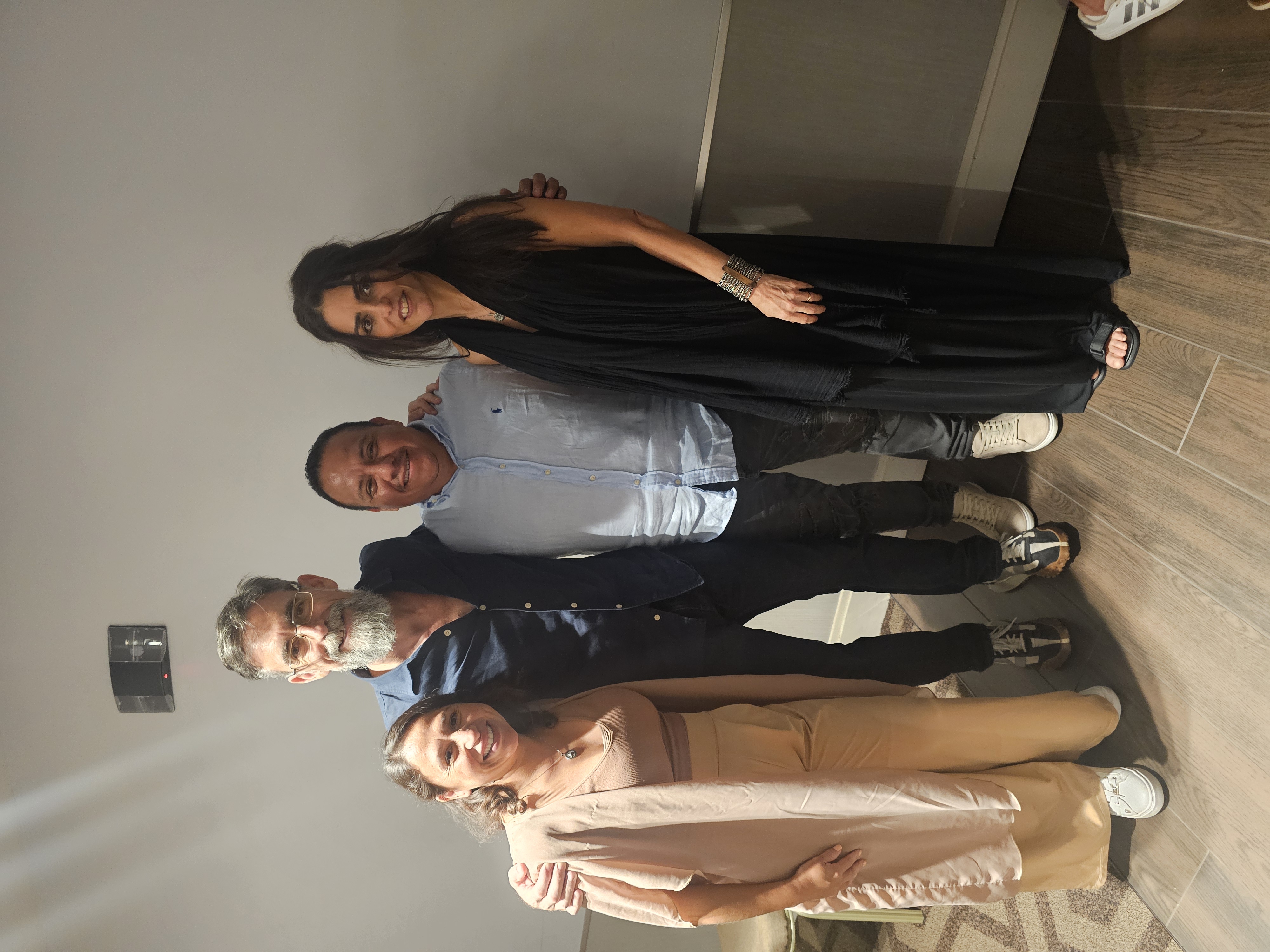 Nancy Damian con Javier Wolcoff y familia
