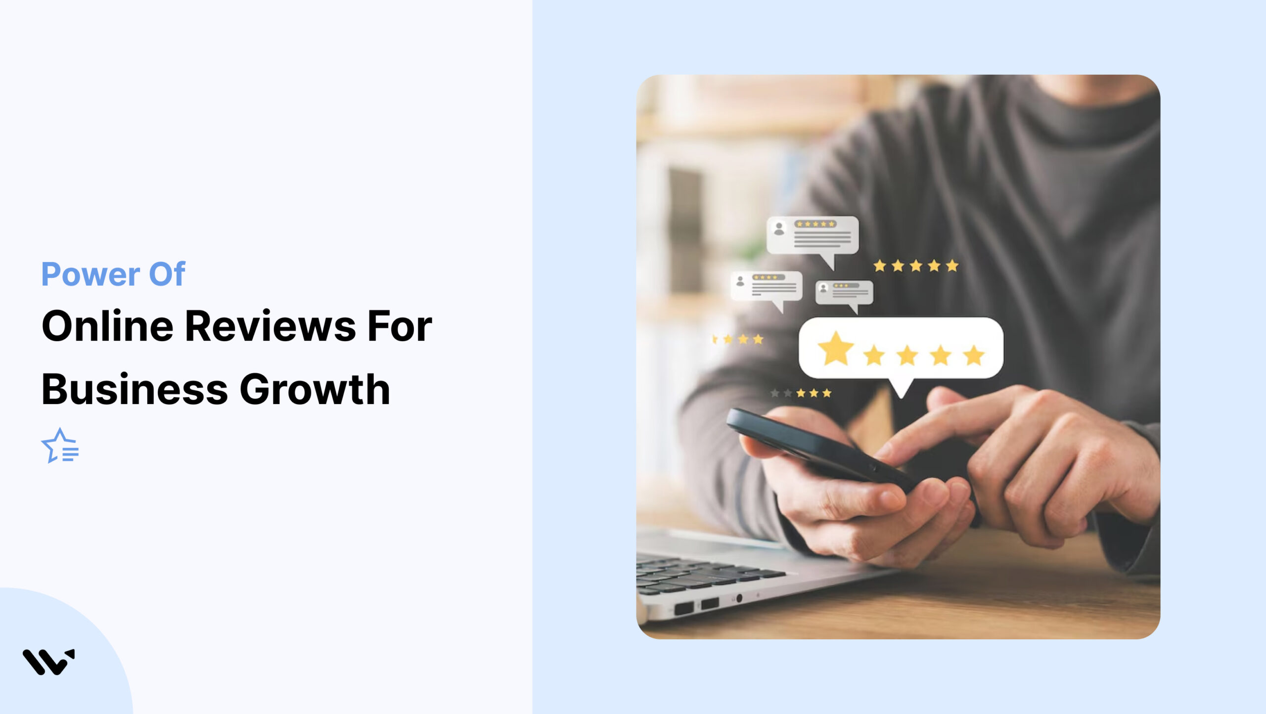 Business owner analyzing competitor reviews and online reputation