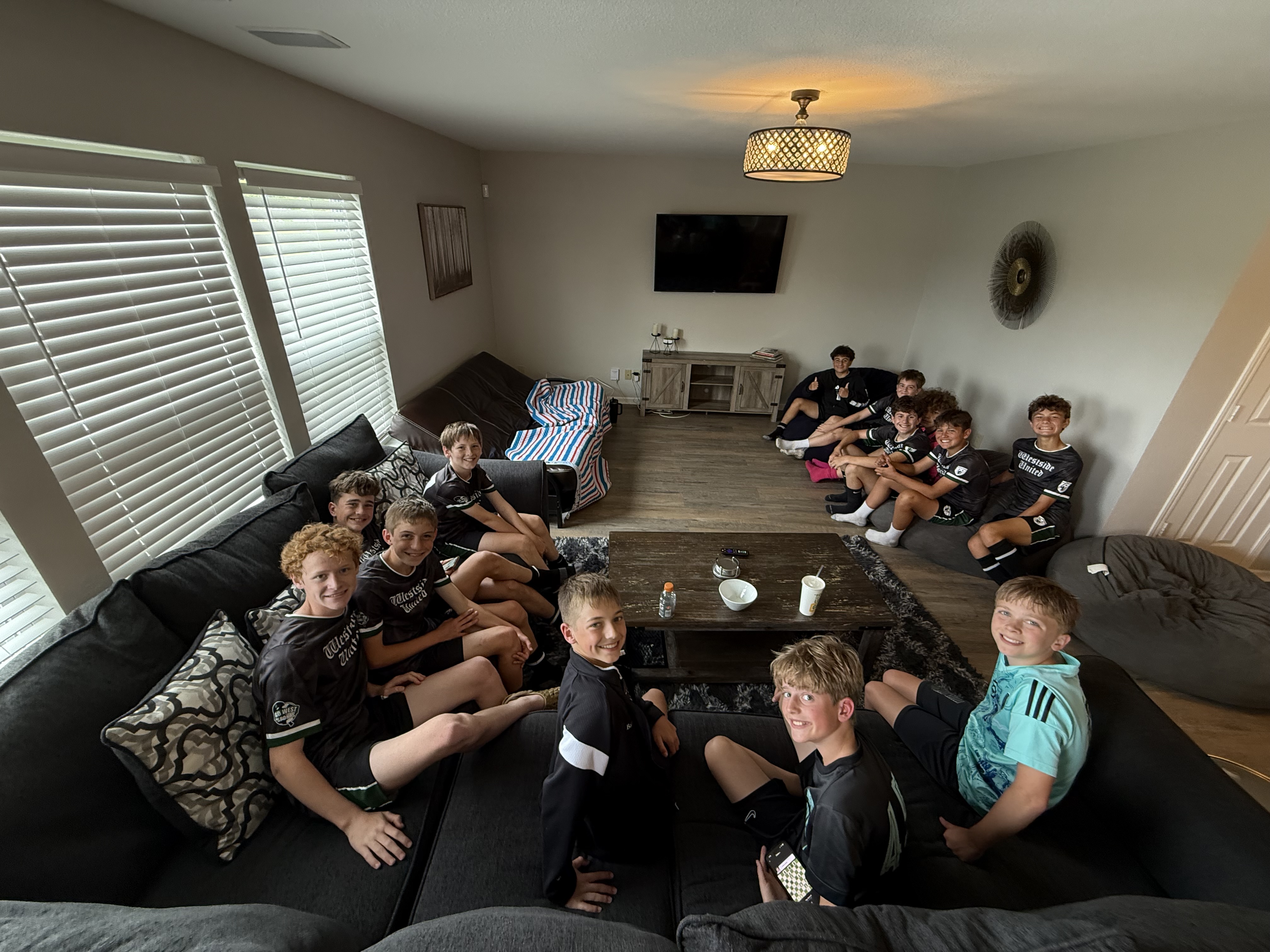 WSU boys watching film together
