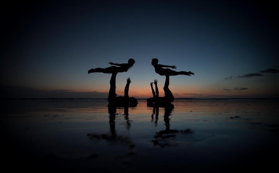 Embodied movement at sunset