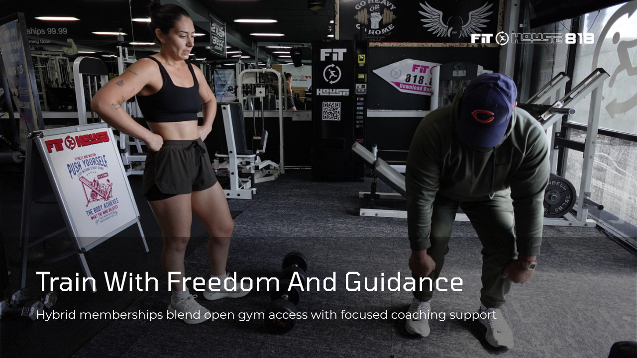 hybrid training memberships open gym and personal training combined