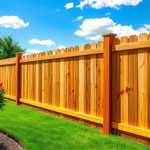 Completed wood fence installation in Oak Ridge TN, showcasing quality materials and craftsmanship in a serene landscape.