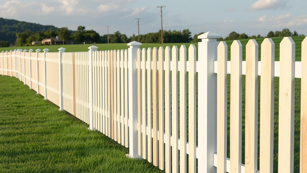 Fencing in Loudon TN with a beautiful sunset in the background and a clear sky.