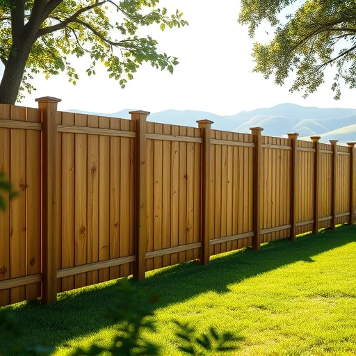 Completed wooden fence project in La Follette TN showcasing quality craftsmanship and natural textures in a serene setting.