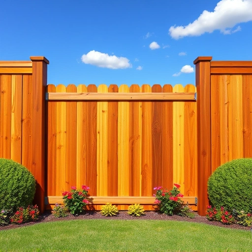 Completed wooden fence installation in Jefferson City TN, showcasing rich brown wood against vibrant green grass.