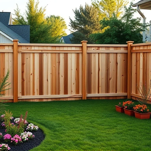 Completed wooden fence installation in Mascot TN, showcasing craftsmanship in a serene residential backyard setting.
