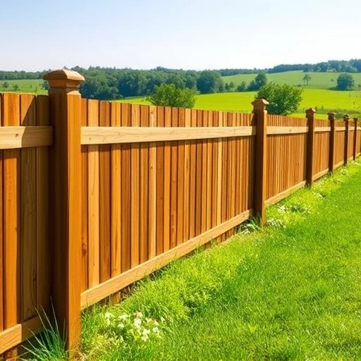 Serene Knoxville TN landscape featuring a perfectly installed wooden fence amidst lush greenery and rolling hills.