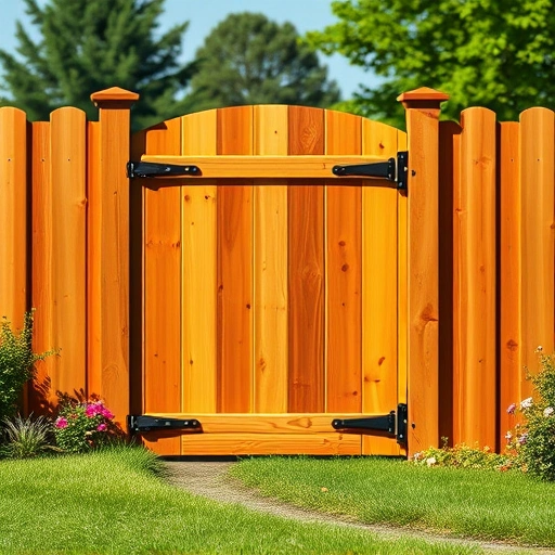 Completed wood fence repair in Knoxville TN, showcasing sturdy craftsmanship, natural wood finish, and a serene lawn.