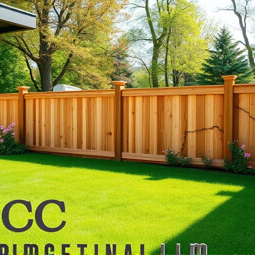 Completed wood fence installation in Oak Ridge TN, showcasing quality craftsmanship in a lush green yard.