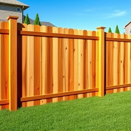 Completed wood fence installation in Powell TN showcasing quality craftsmanship and a well-maintained yard.