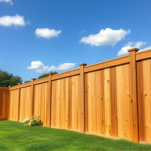 Stockade fence installation in Knoxville TN featuring rich wood grain and smooth finish in a serene backyard setting.