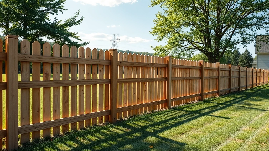 Fencing in Newport, TN with a scenic view of the surrounding landscape.