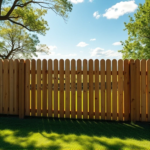 Completed wooden fence installation in Jacksboro TN, showcasing craftsmanship against a serene natural backdrop.