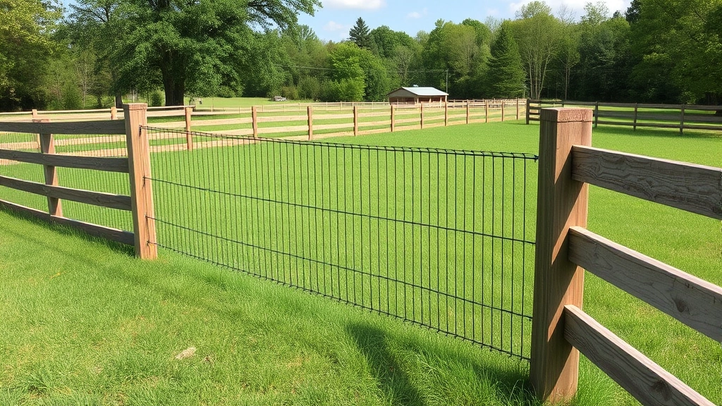 Fencing in Harriman, TN with a scenic view of trees and blue sky in the background
