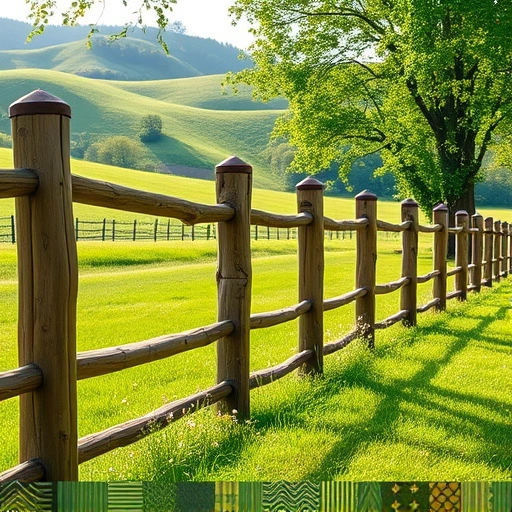 Completed Split Rail Fence installation in Knoxville TN, showcasing natural wood texture and lush green lawn.