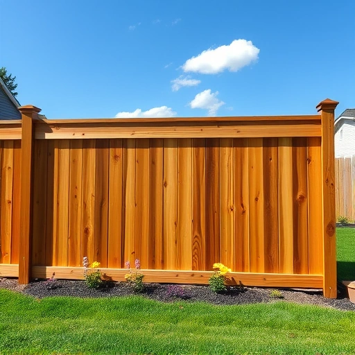 Completed wooden fence installation in Rockwood TN, showcasing quality craftsmanship in a vibrant suburban setting.
