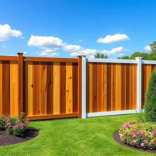 Completed fencing installation in Midway TN featuring wooden and vinyl fences in a lush green landscape.