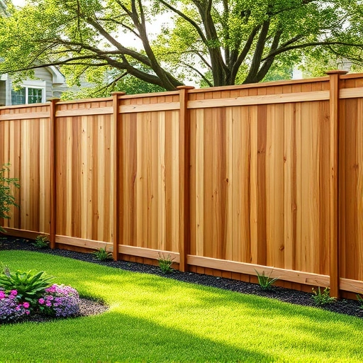Completed wooden fence installation in Norris TN, showcasing craftsmanship in a serene suburban backyard setting.