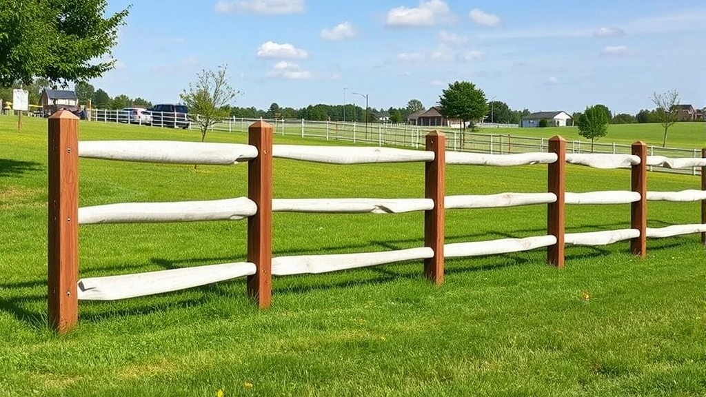 Split Rail Fence Installation projects in Knoxville TN showcasing rustic wooden fences in a residential area