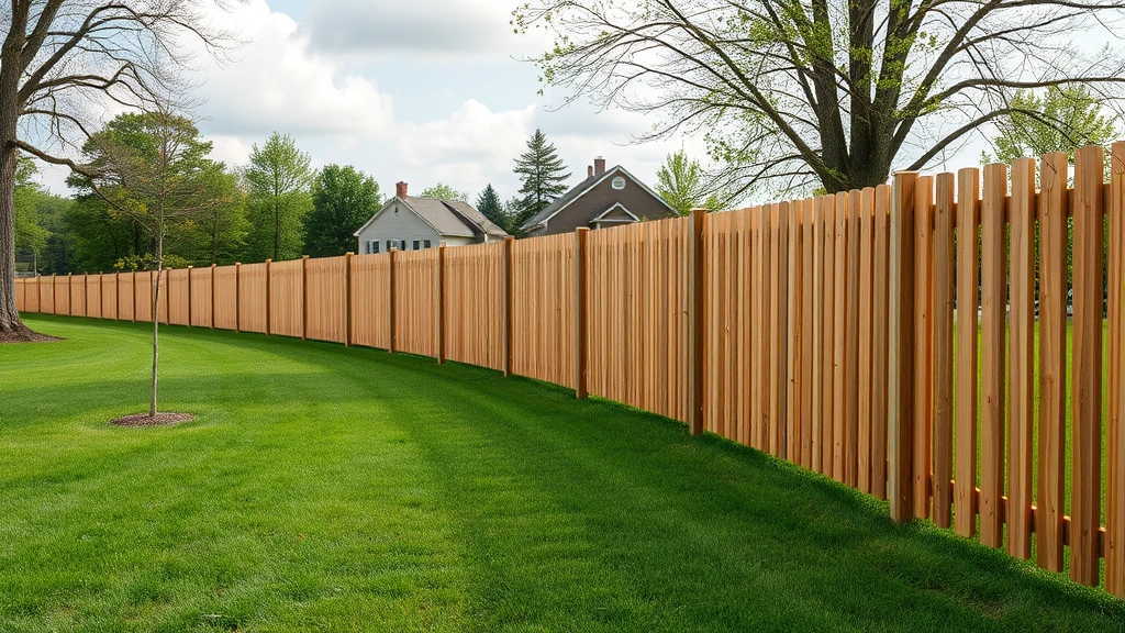 Fencing in Jefferson City, TN showcasing a beautiful backyard landscape.