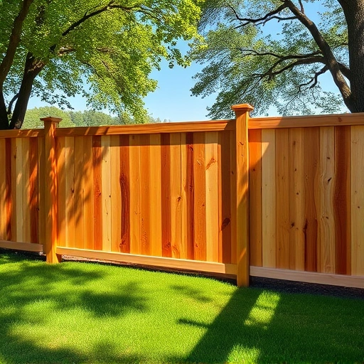 Completed wood fence installation in Andersonville TN, showcasing quality craftsmanship and integration with nature.