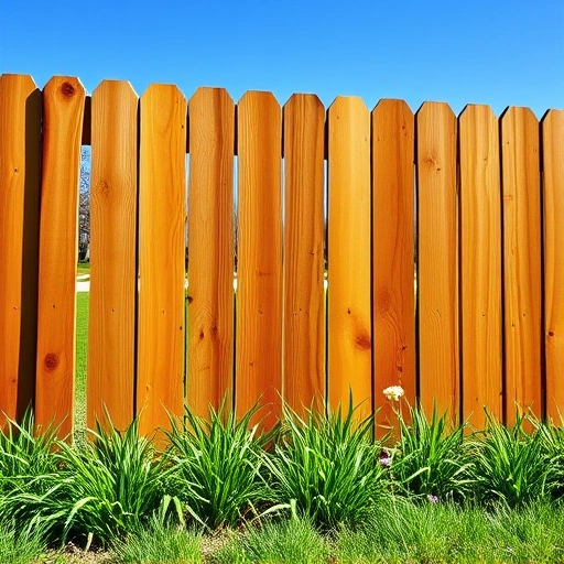 Beautiful wooden fence installation in Concord TN with rich grain, green grass, and serene suburban landscape.