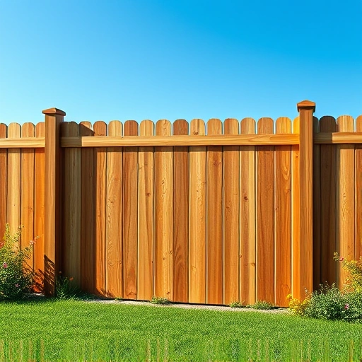 Beautiful wooden fence installation in Rockwood TN, showcasing polished wood grain and vibrant natural surroundings.