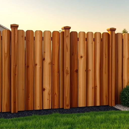 Completed Pressure-Treated Pine Fence in Knoxville TN, showcasing craftsmanship against a serene suburban backdrop.