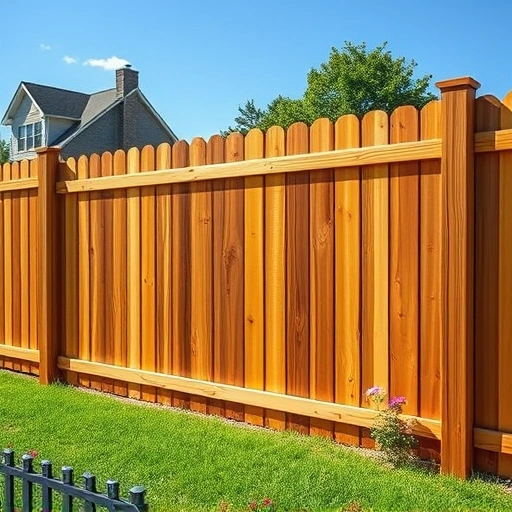 Completed wood fence installation in Corryton TN, showcasing craftsmanship and a picturesque suburban setting.
