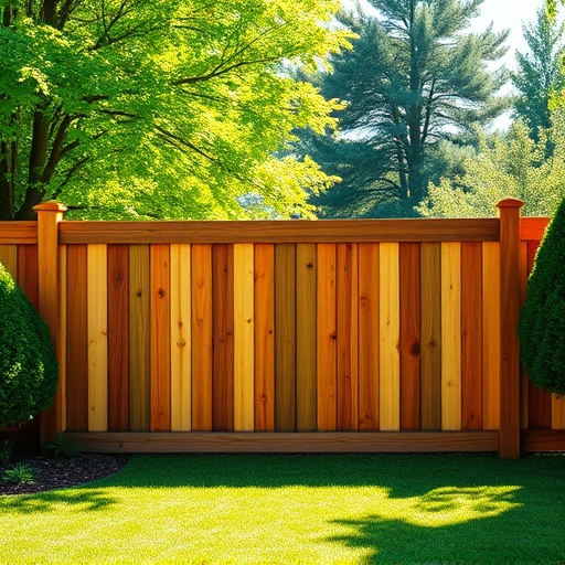 Completed wood fence installation in Tellico Village TN with polished surfaces and lush greenery backdrop.