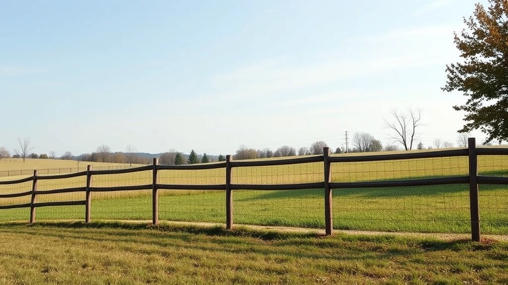 Fencing in Friendsville, TN showcasing a scenic rural landscape with wooden fences and greenery.
