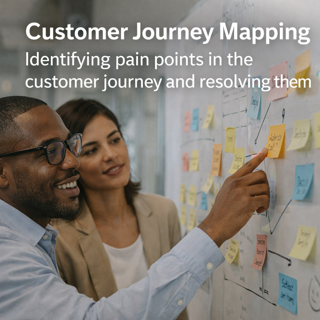 Customer Journey Mapping: Identifying pain points in the customer journey and resolving them