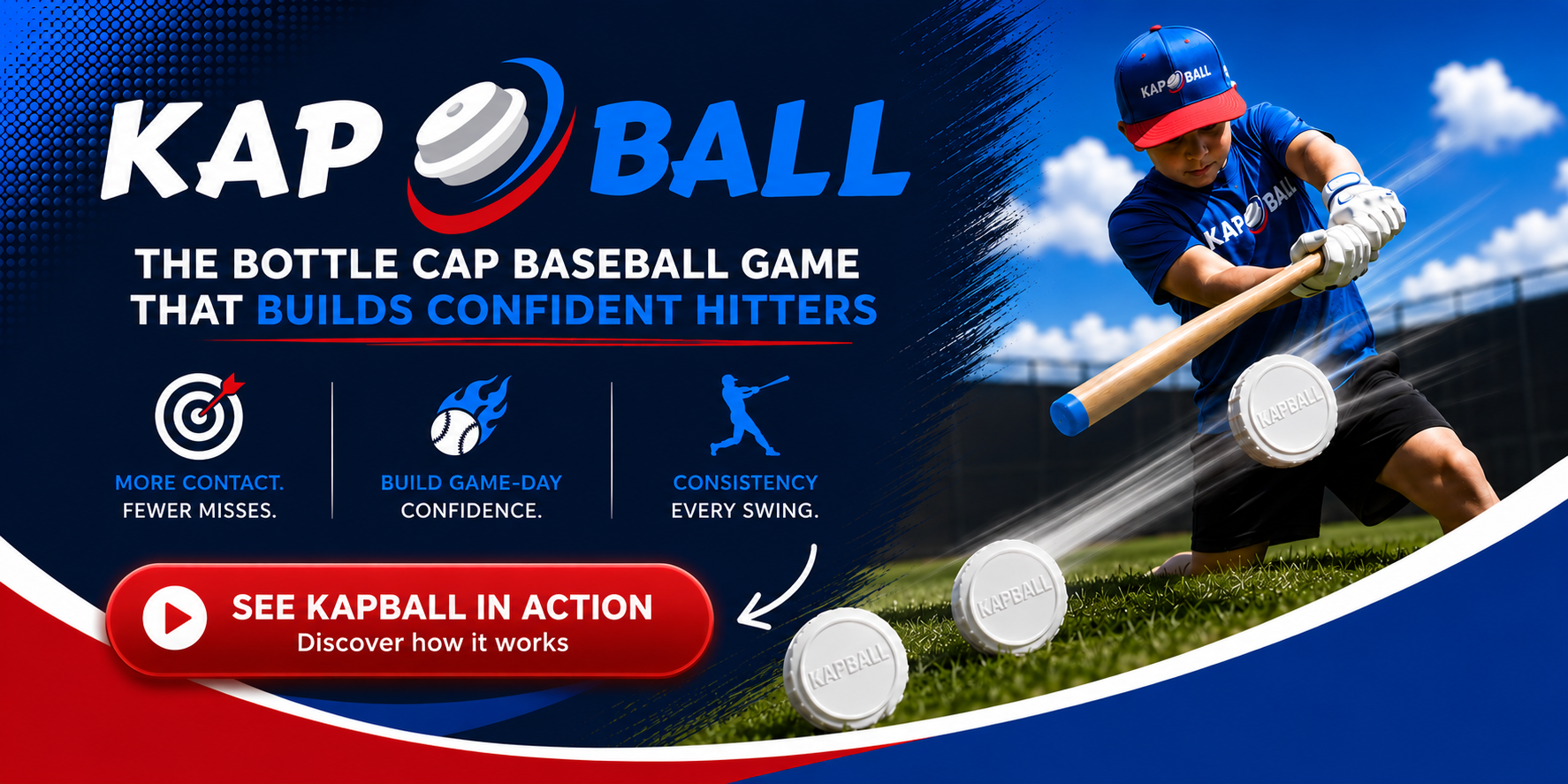 See how Kapball Bottle Cap Baseball Game Works