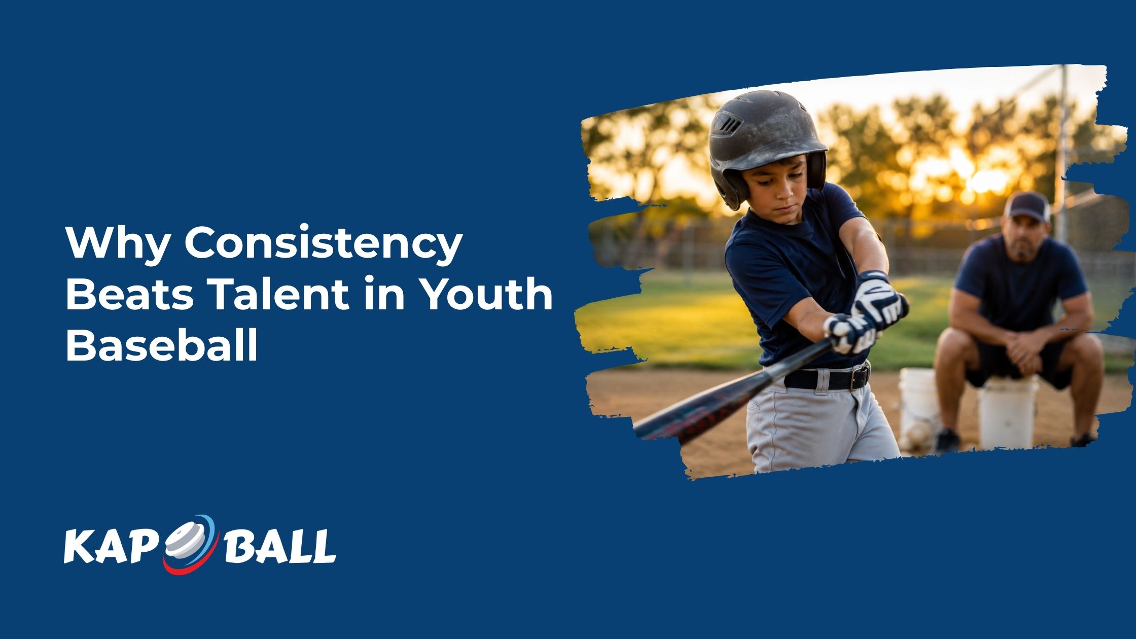 Young baseball player practicing swings repeatedly during a focused training session