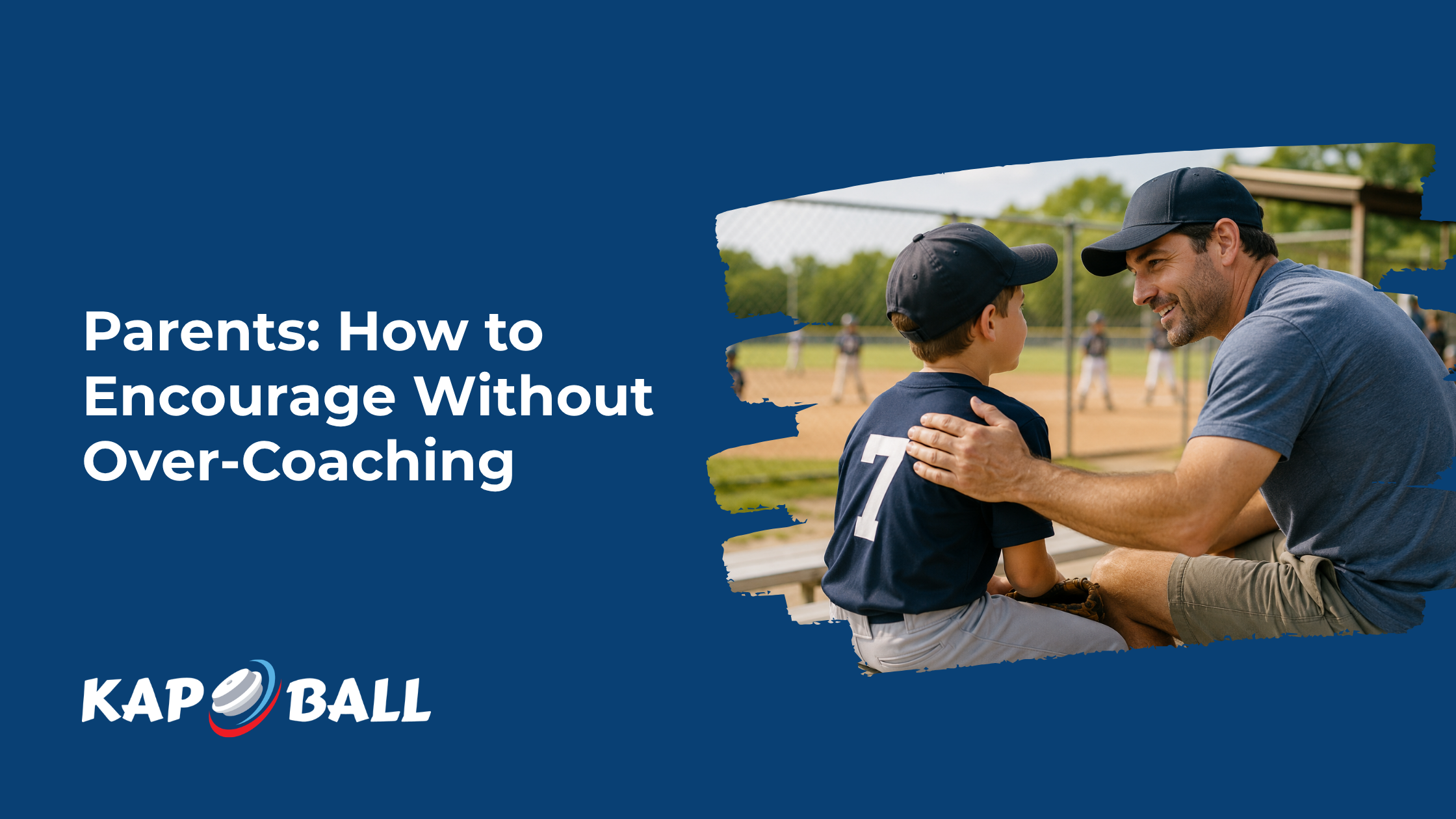 Parent encouraging a young baseball player after a game with a supportive conversation in the dugout. Parent encouraging a young baseball player after a game with a supportive conversation in the dugout.