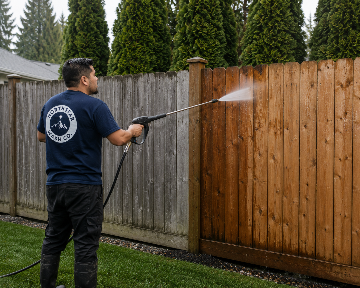 Fence washing project