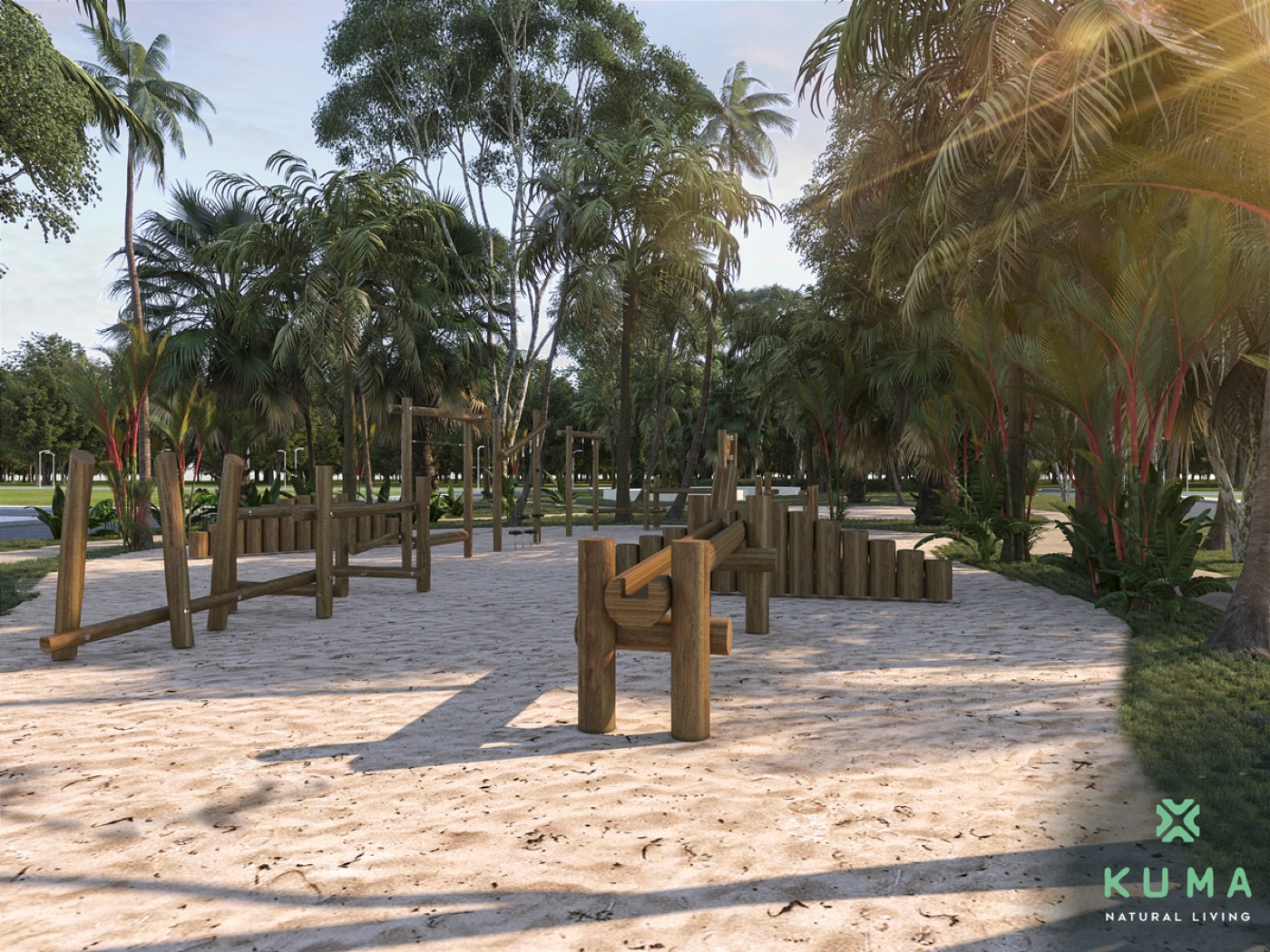 Parque de ejercicio al aire libre