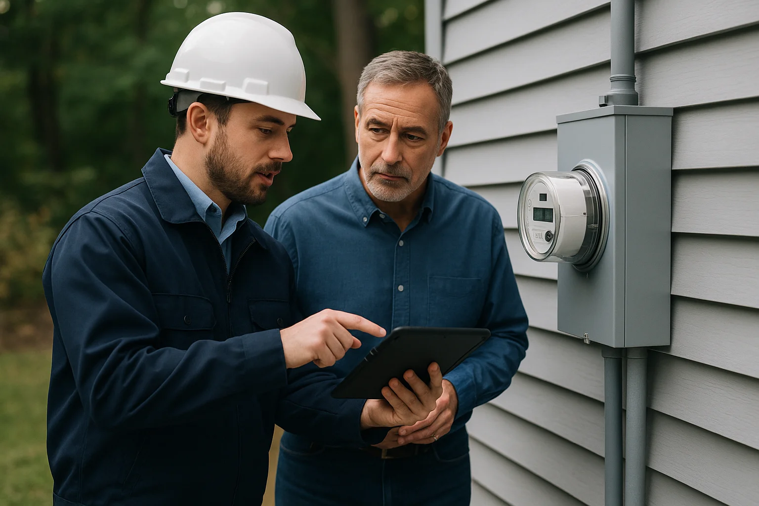 Field response scene illustrating Voice AI in Utilities