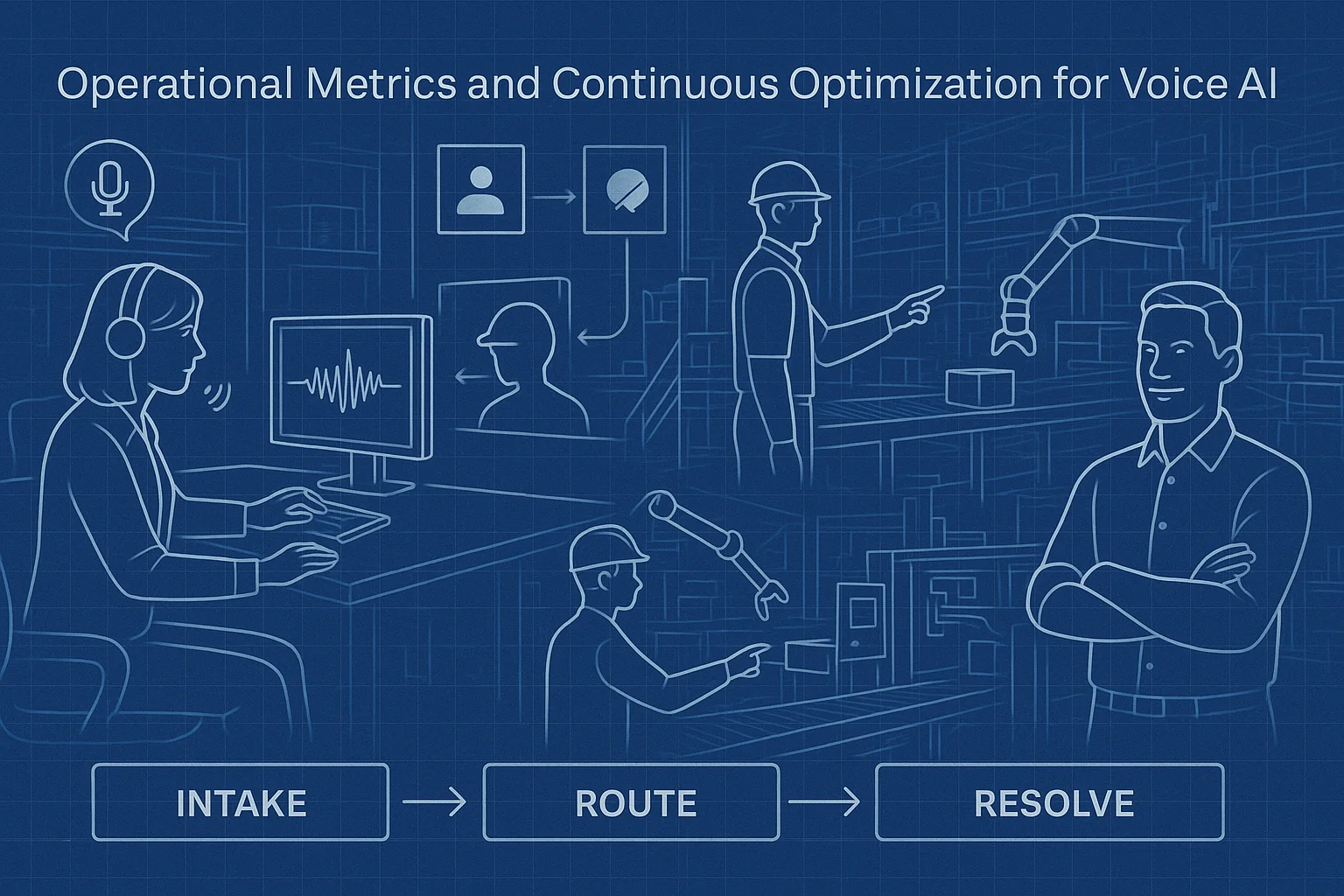Resolution timeline illustrating Multisite Manufacturing Voice AI
