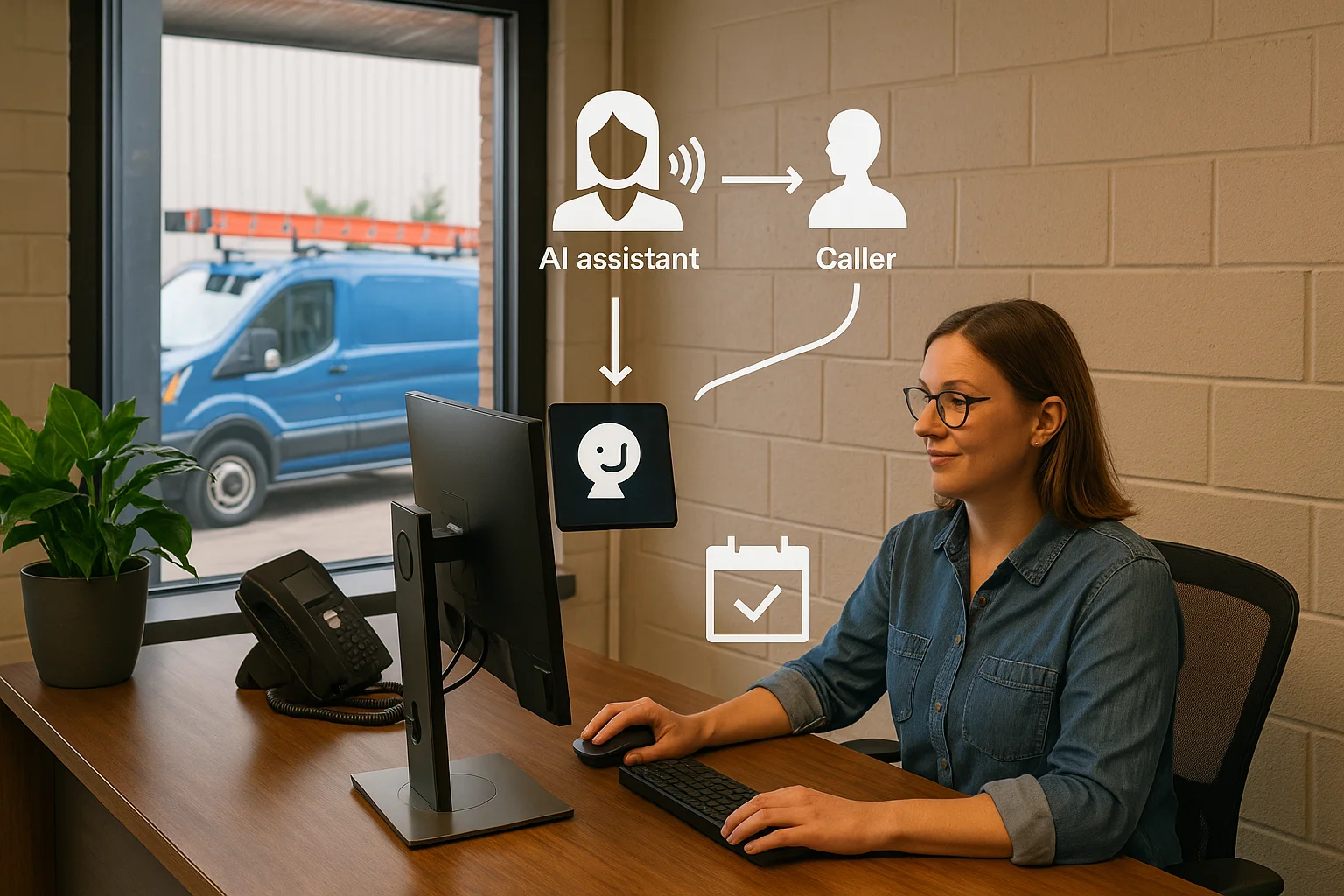 Use case fit matrix illustrating AI receptionist HVAC Canada