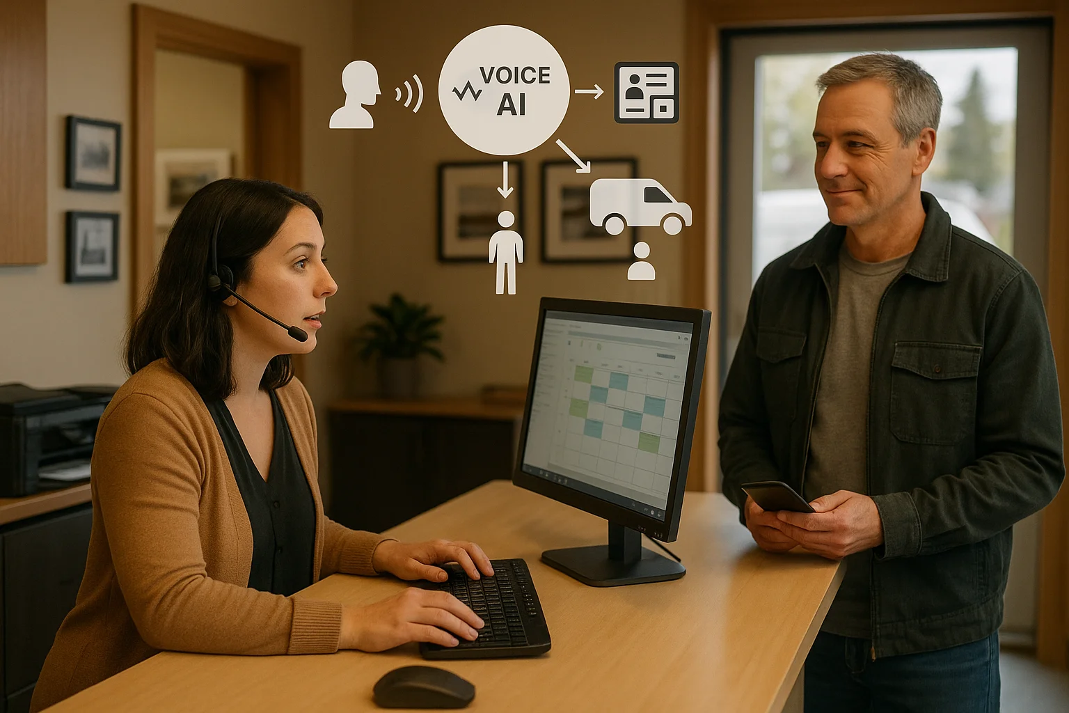 Use case fit matrix illustrating Voice AI vendor transition